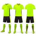 Wholesale custom round neck simple soccer jersey set